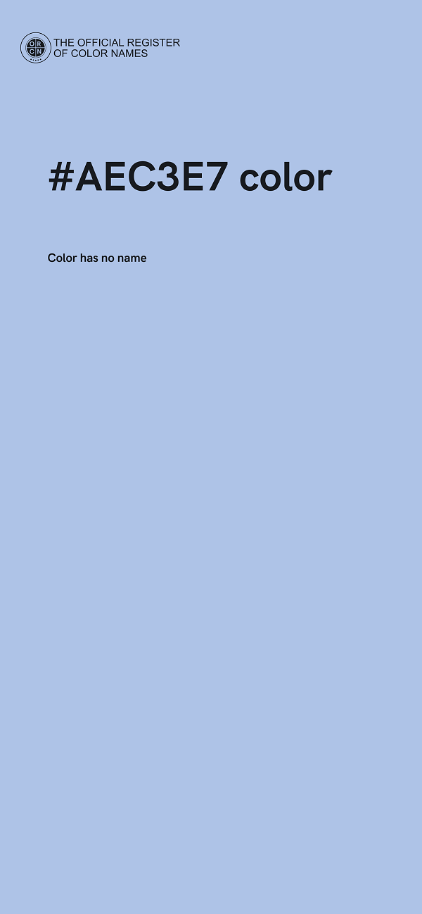 #AEC3E7 color image