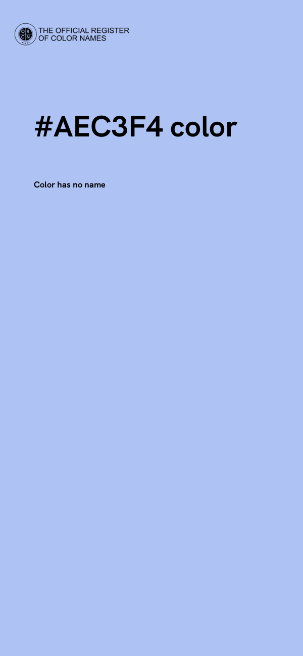 #AEC3F4 color image