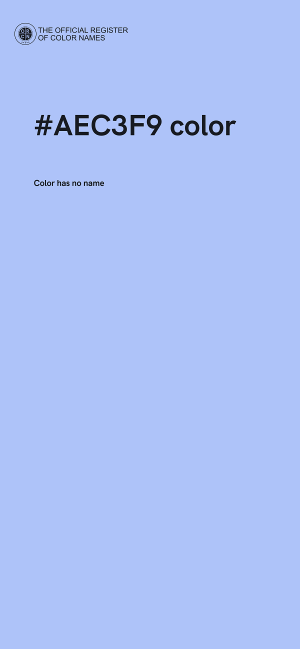 #AEC3F9 color image