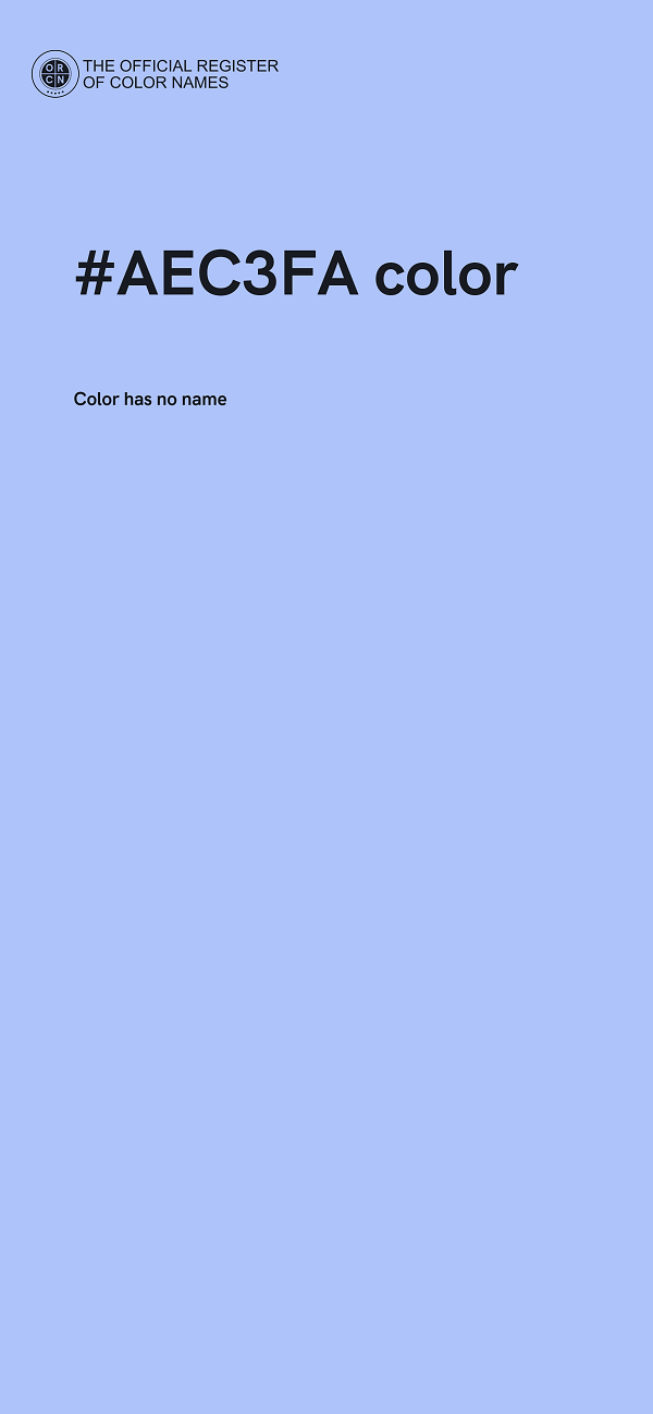 #AEC3FA color image