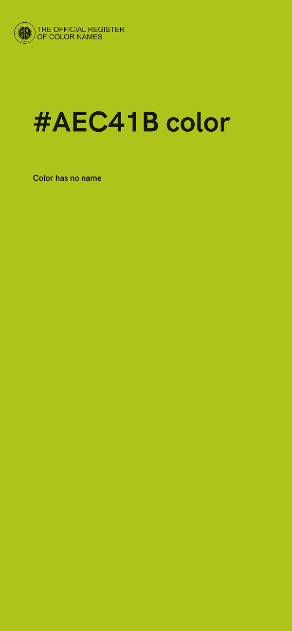 #AEC41B color image