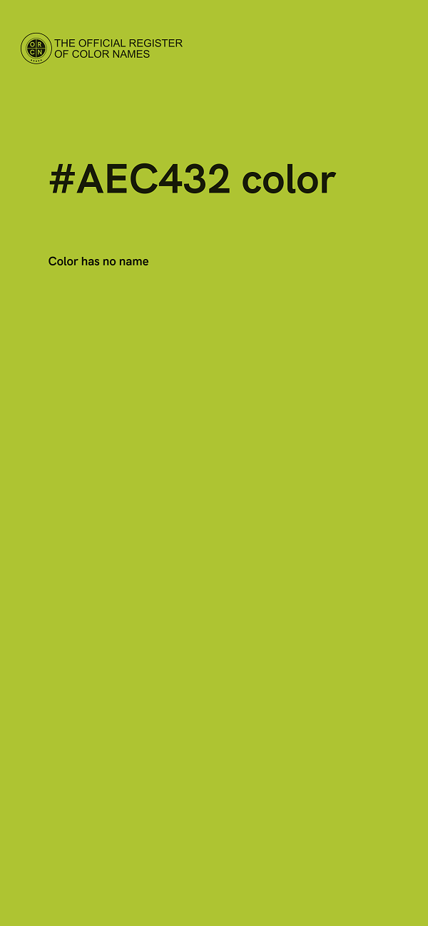 #AEC432 color image