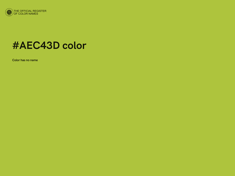 #AEC43D color image