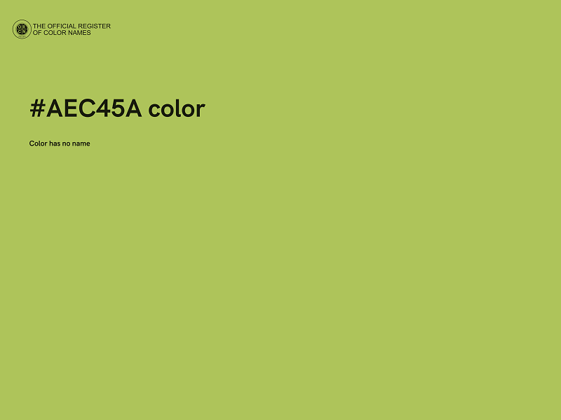 #AEC45A color image