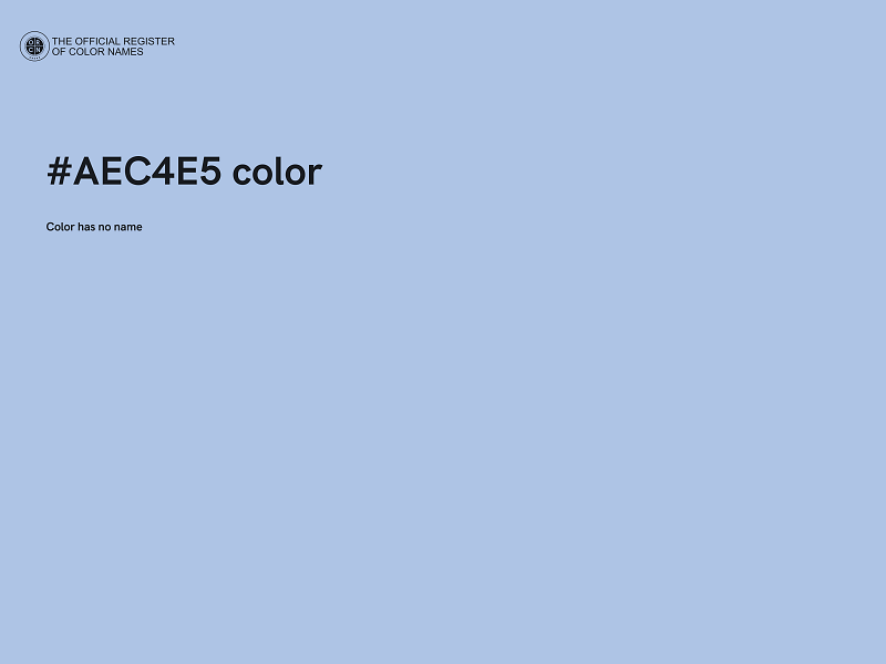 #AEC4E5 color image