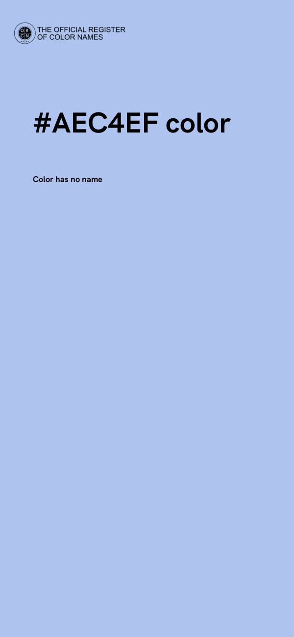 #AEC4EF color image