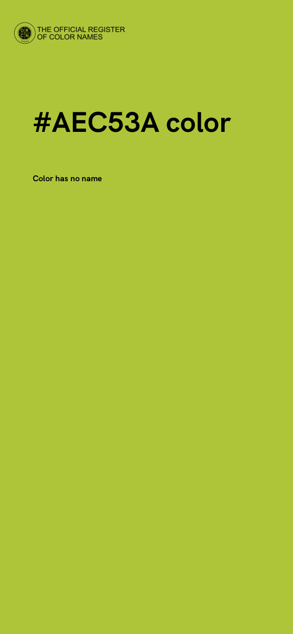 #AEC53A color image