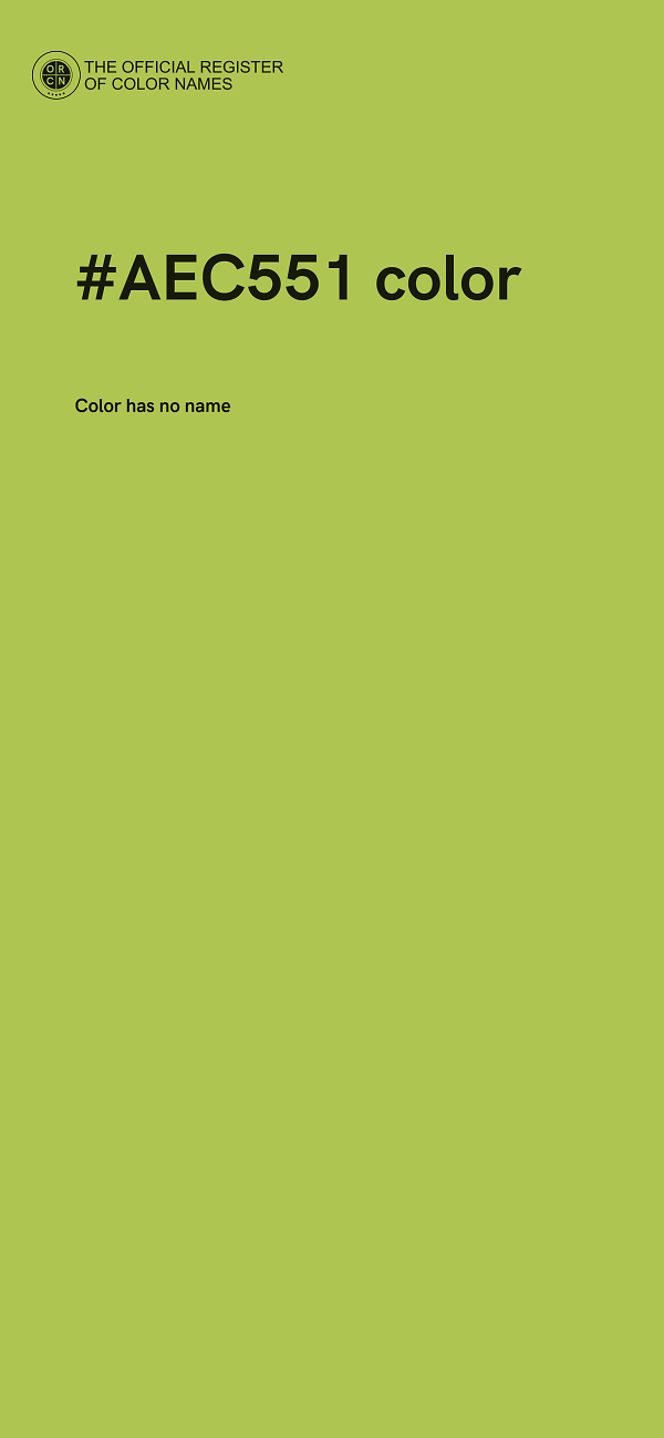 #AEC551 color image
