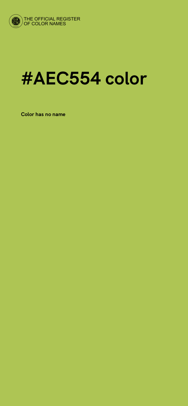 #AEC554 color image
