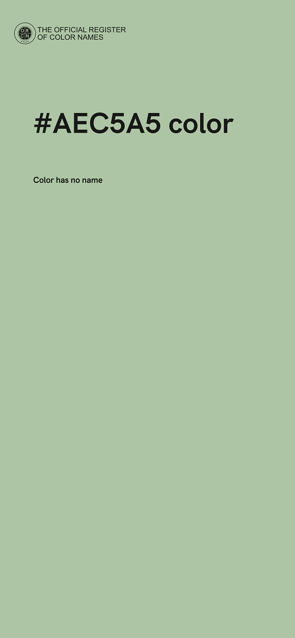 #AEC5A5 color image