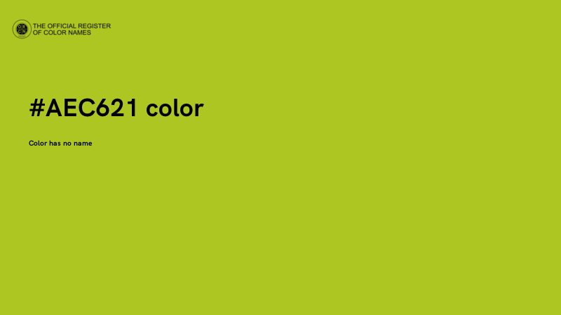 #AEC621 color image