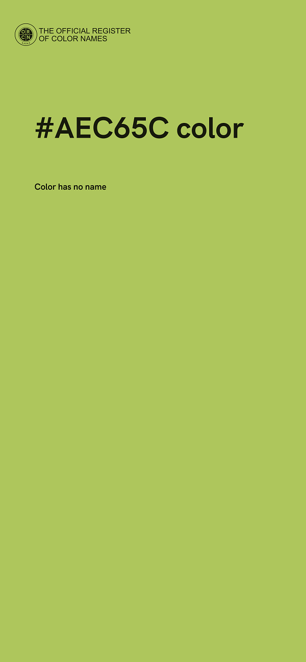 #AEC65C color image