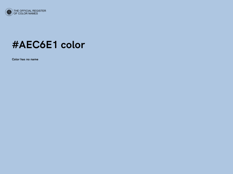 #AEC6E1 color image