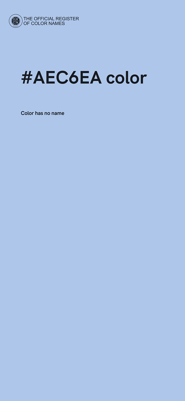 #AEC6EA color image