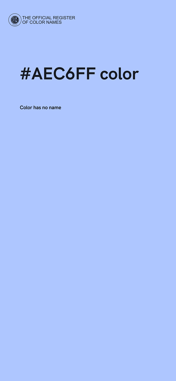 #AEC6FF color image