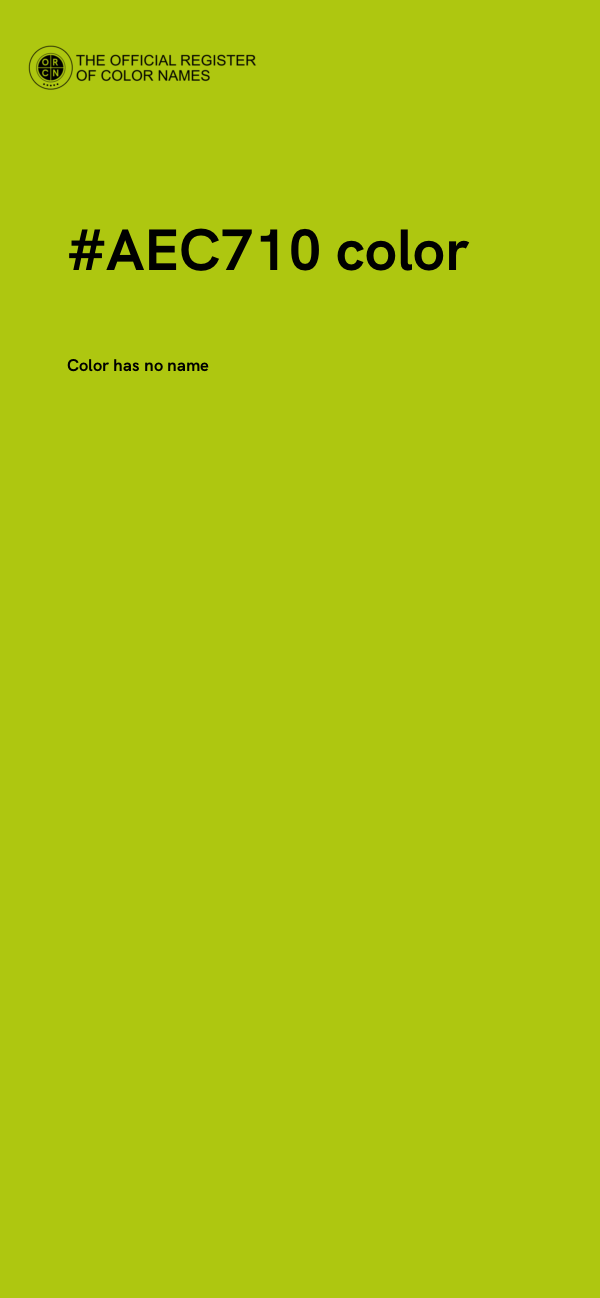 #AEC710 color image