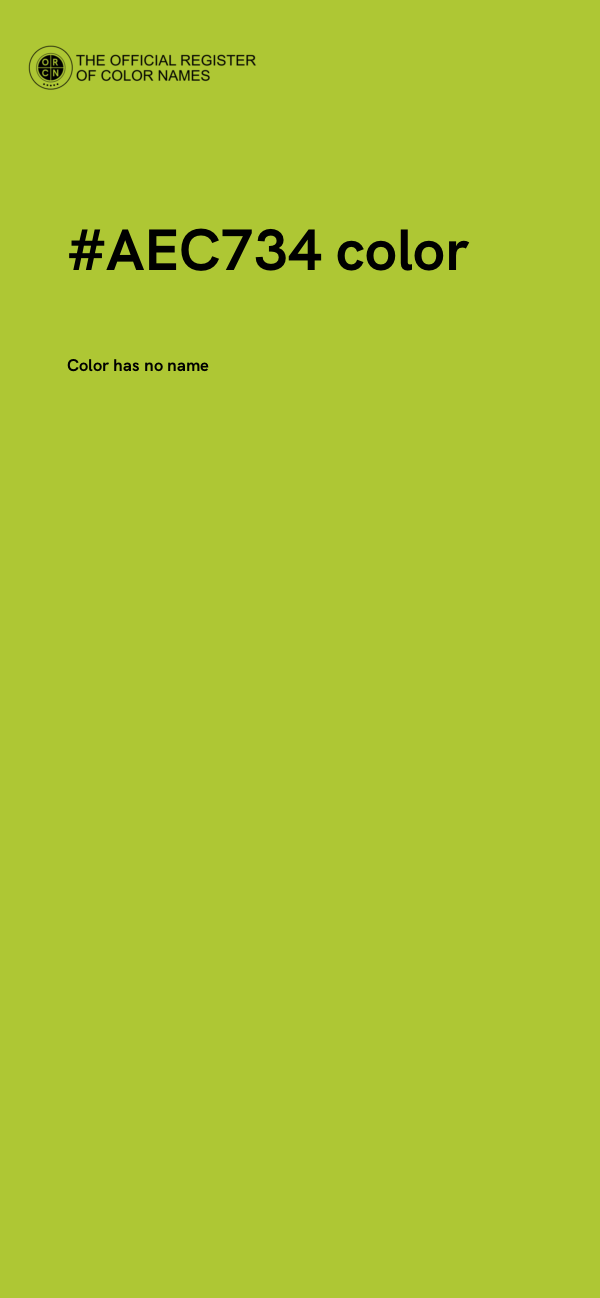 #AEC734 color image