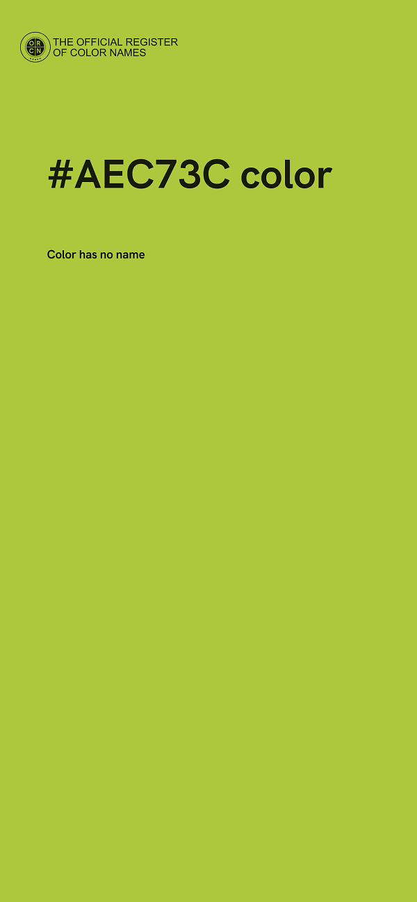 #AEC73C color image