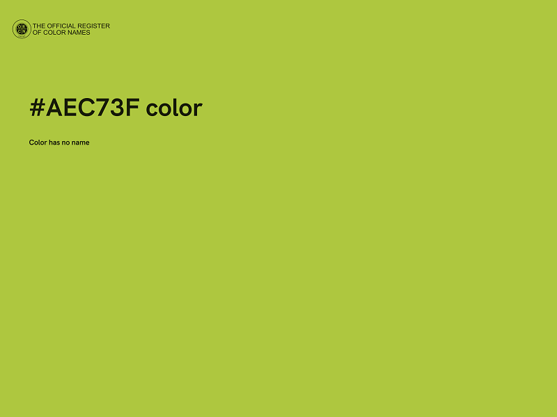 #AEC73F color image