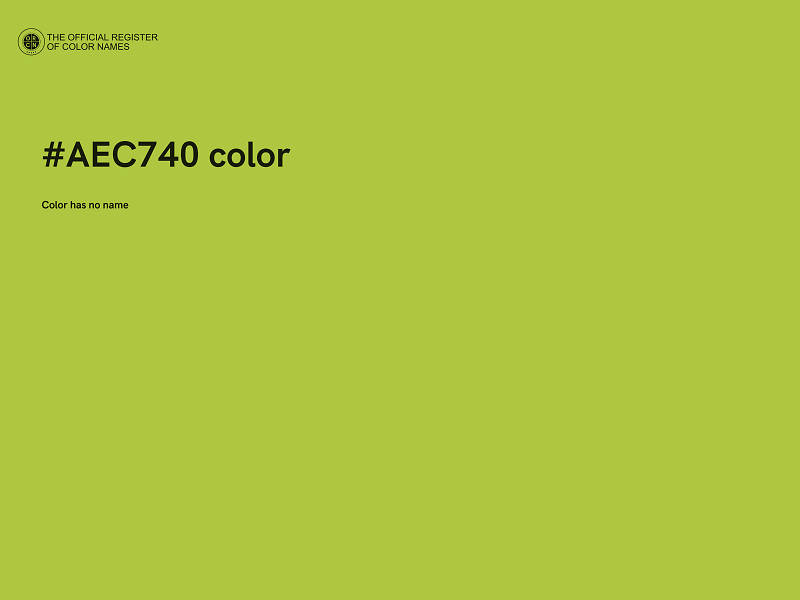 #AEC740 color image