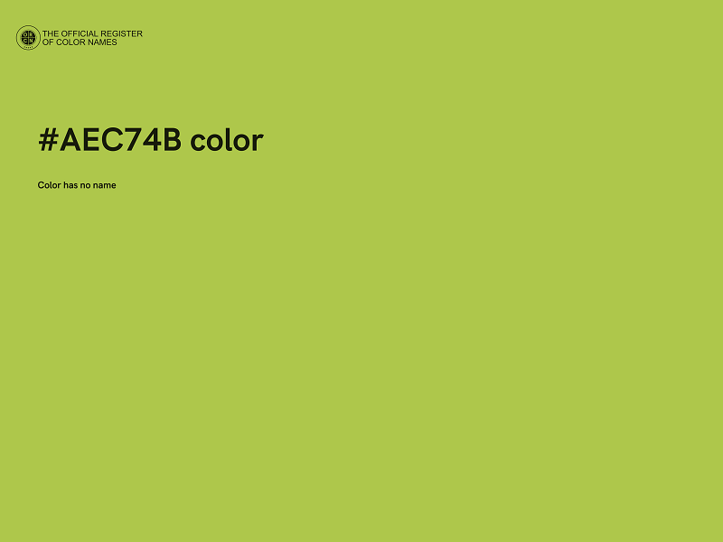 #AEC74B color image
