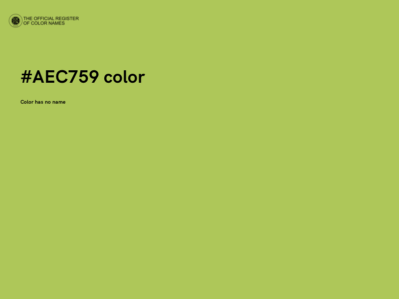 #AEC759 color image