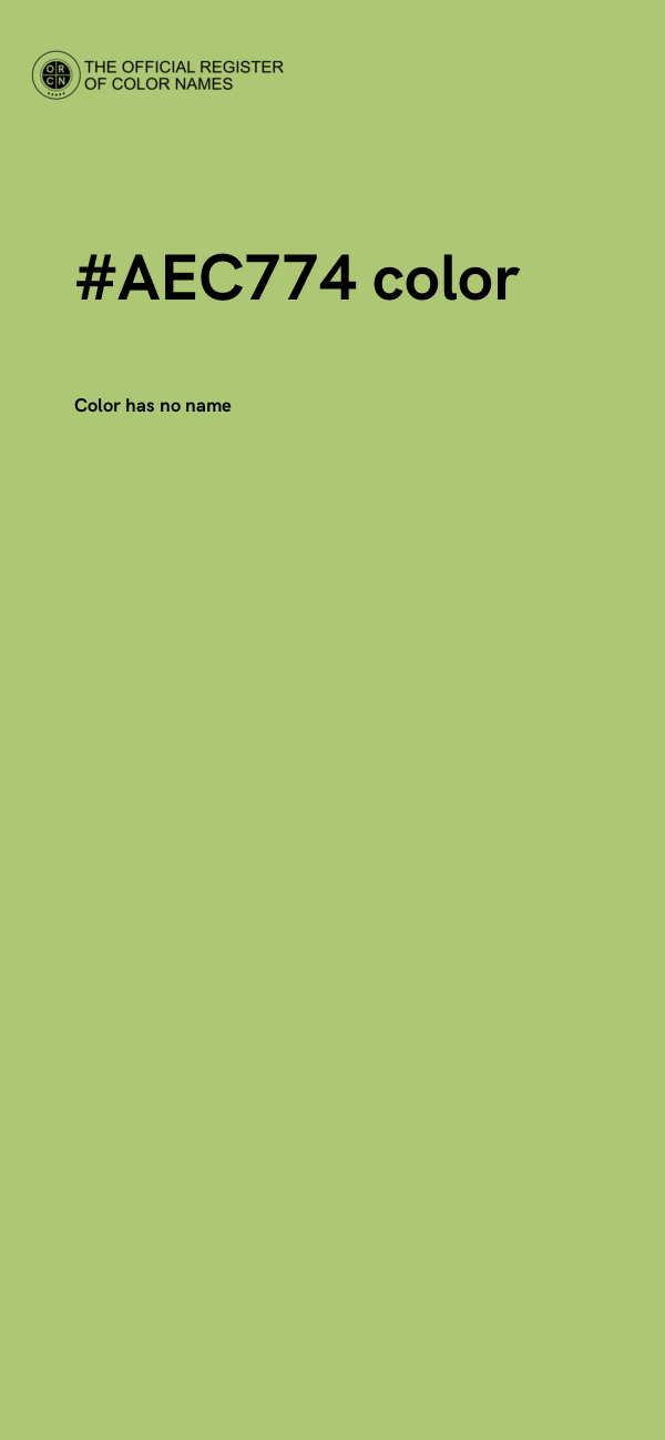 #AEC774 color image