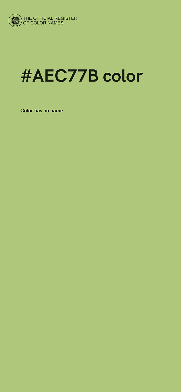 #AEC77B color image