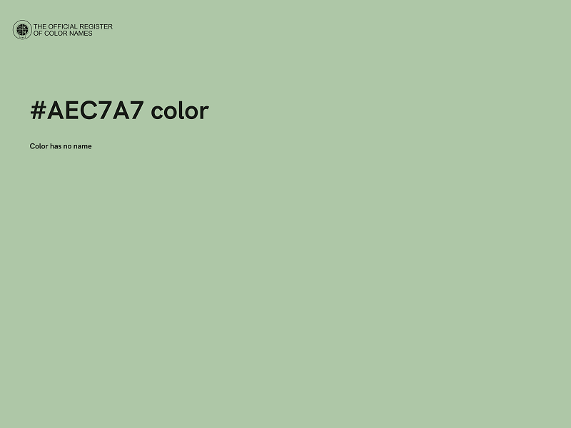 #AEC7A7 color image