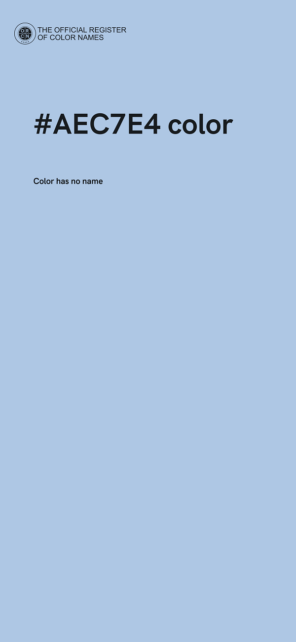 #AEC7E4 color image