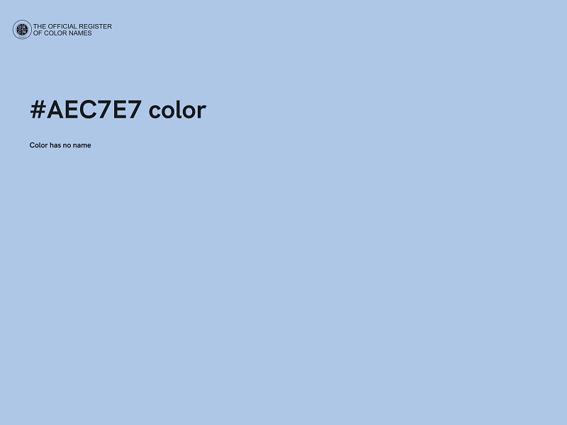 #AEC7E7 color image