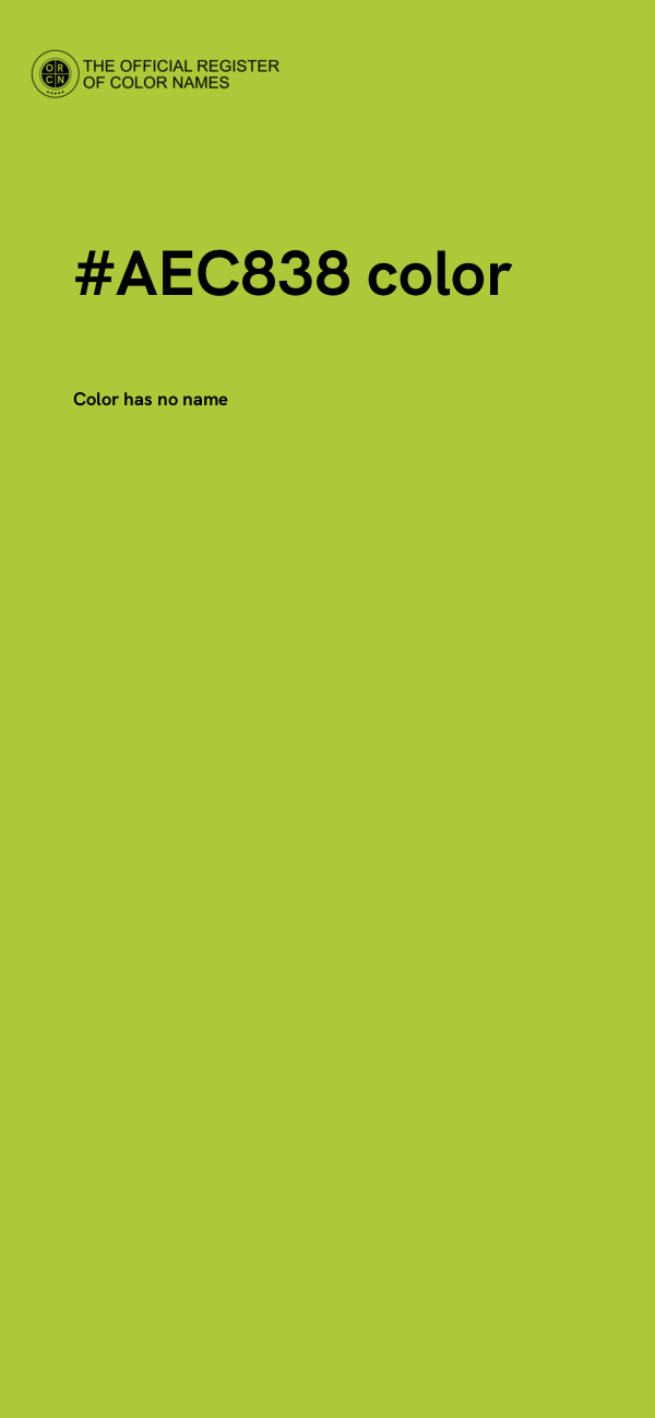 #AEC838 color image