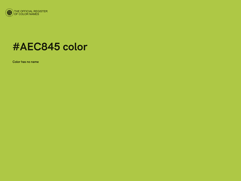 #AEC845 color image