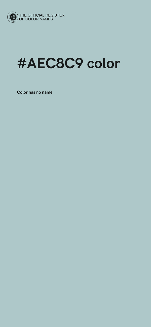 #AEC8C9 color image