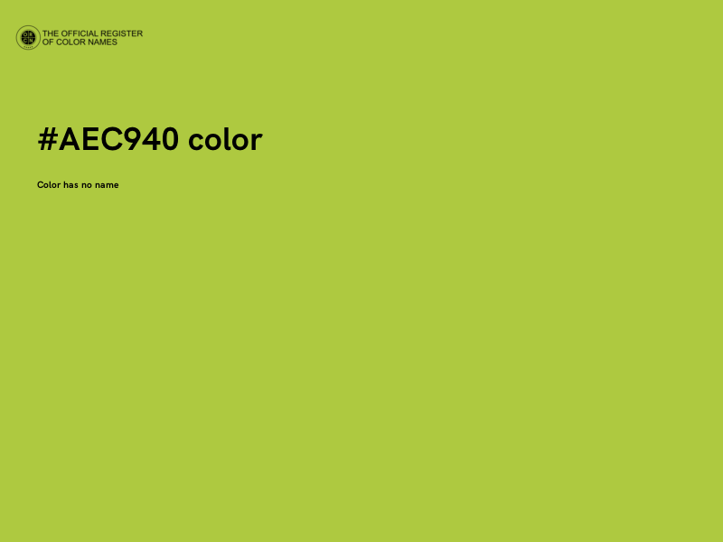 #AEC940 color image