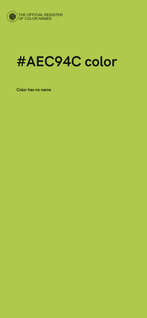 #AEC94C color image