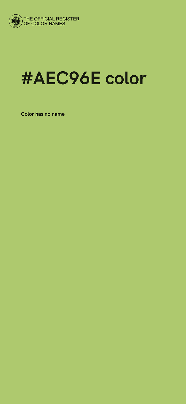 #AEC96E color image