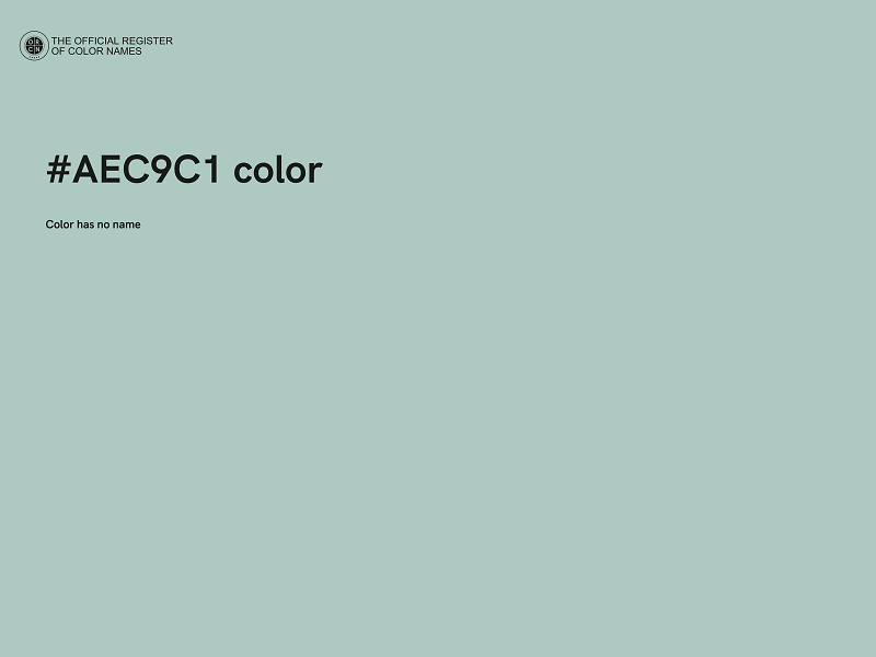 #AEC9C1 color image