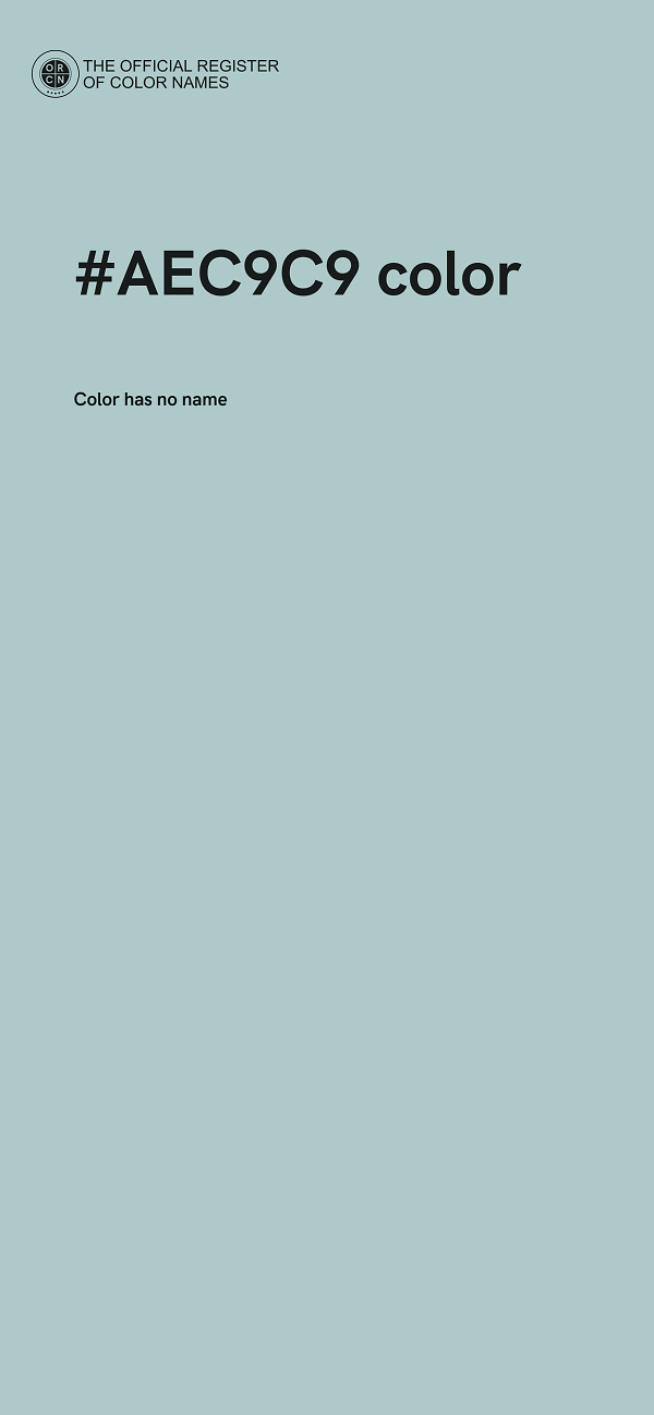 #AEC9C9 color image