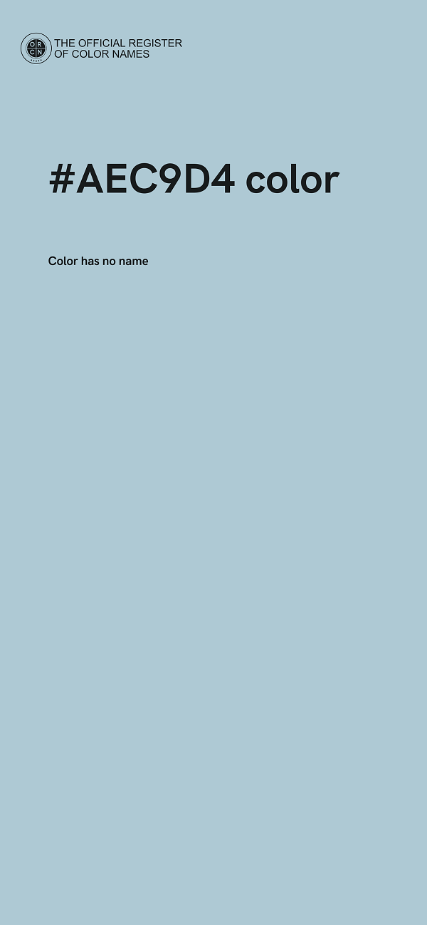 #AEC9D4 color image