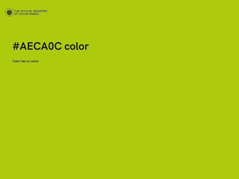 #AECA0C color image