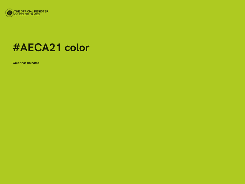 #AECA21 color image