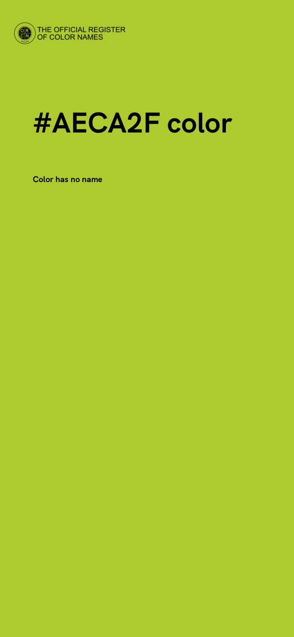 #AECA2F color image