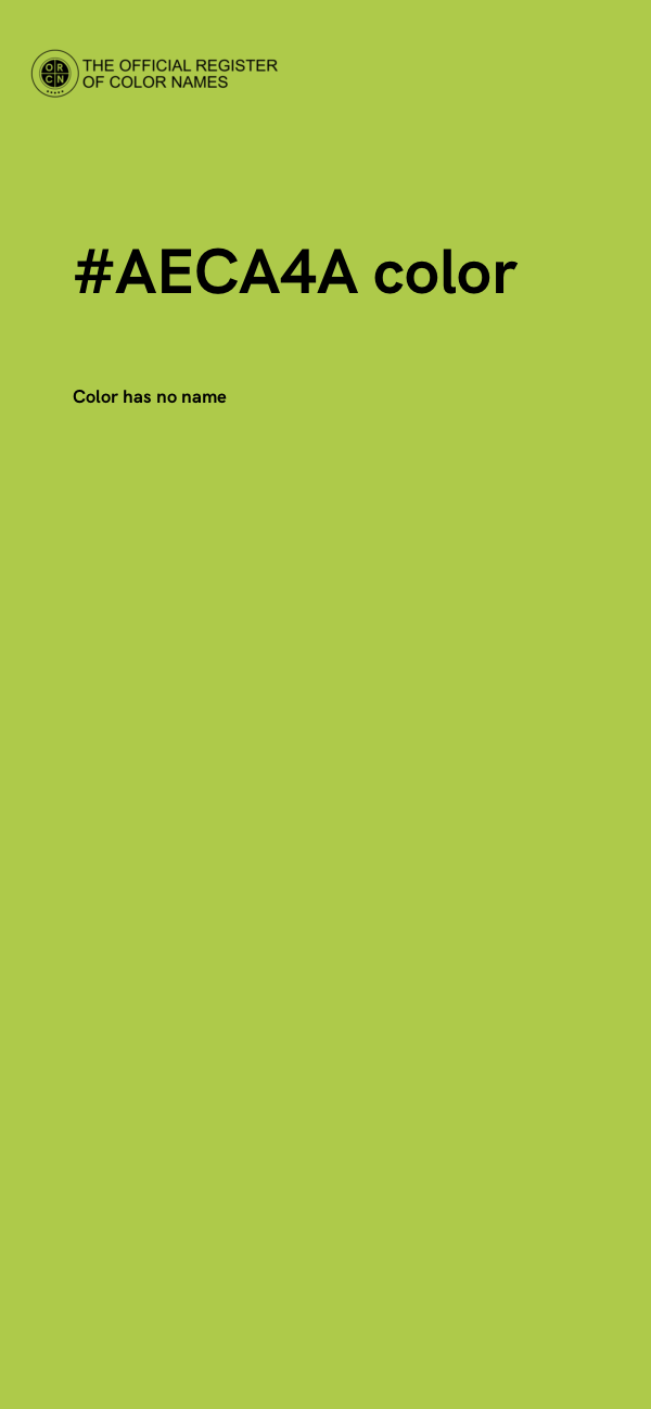 #AECA4A color image