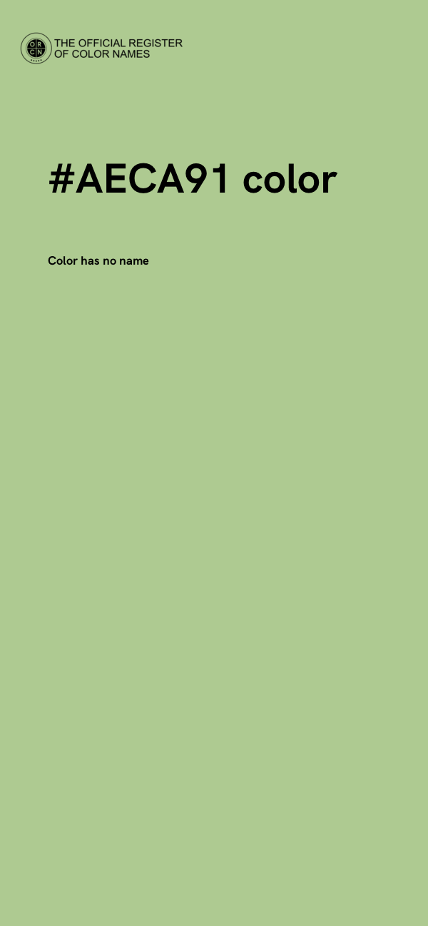 #AECA91 color image