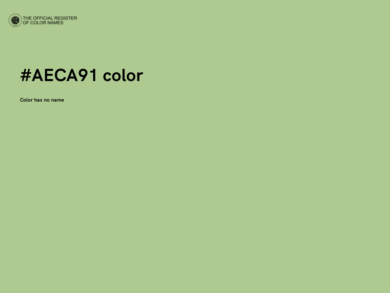 #AECA91 color image