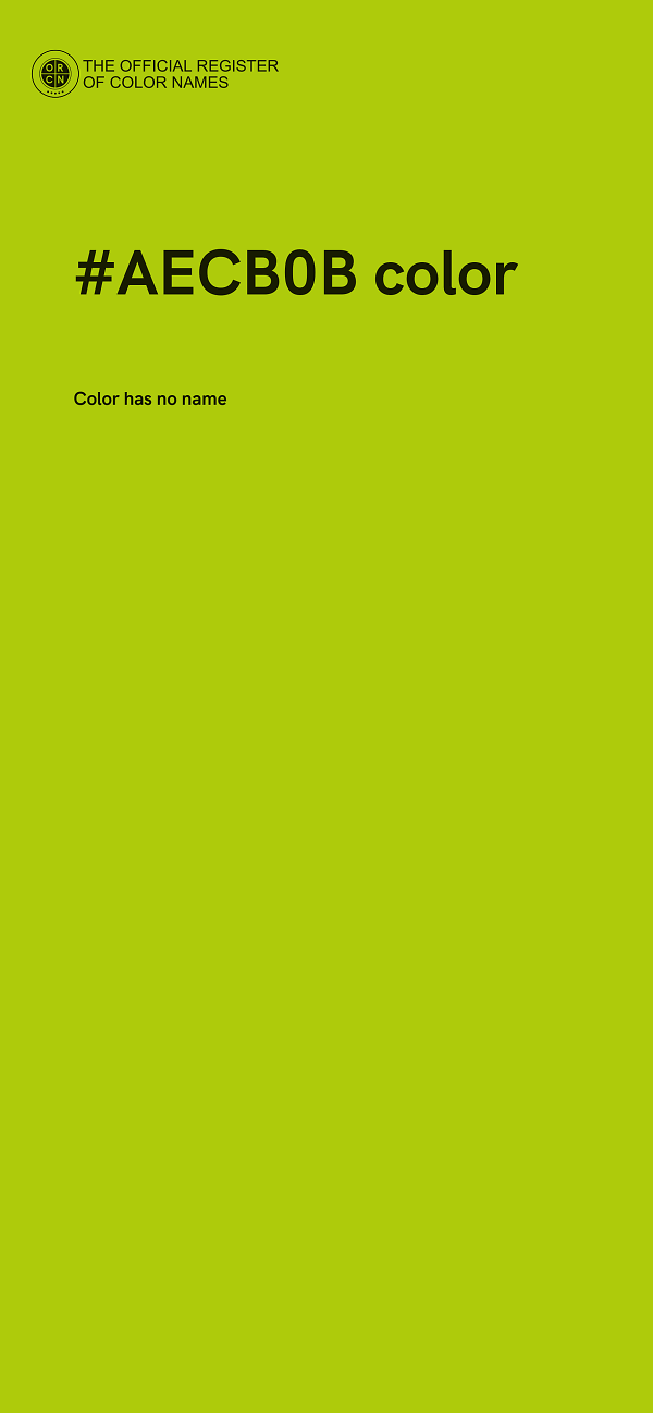 #AECB0B color image