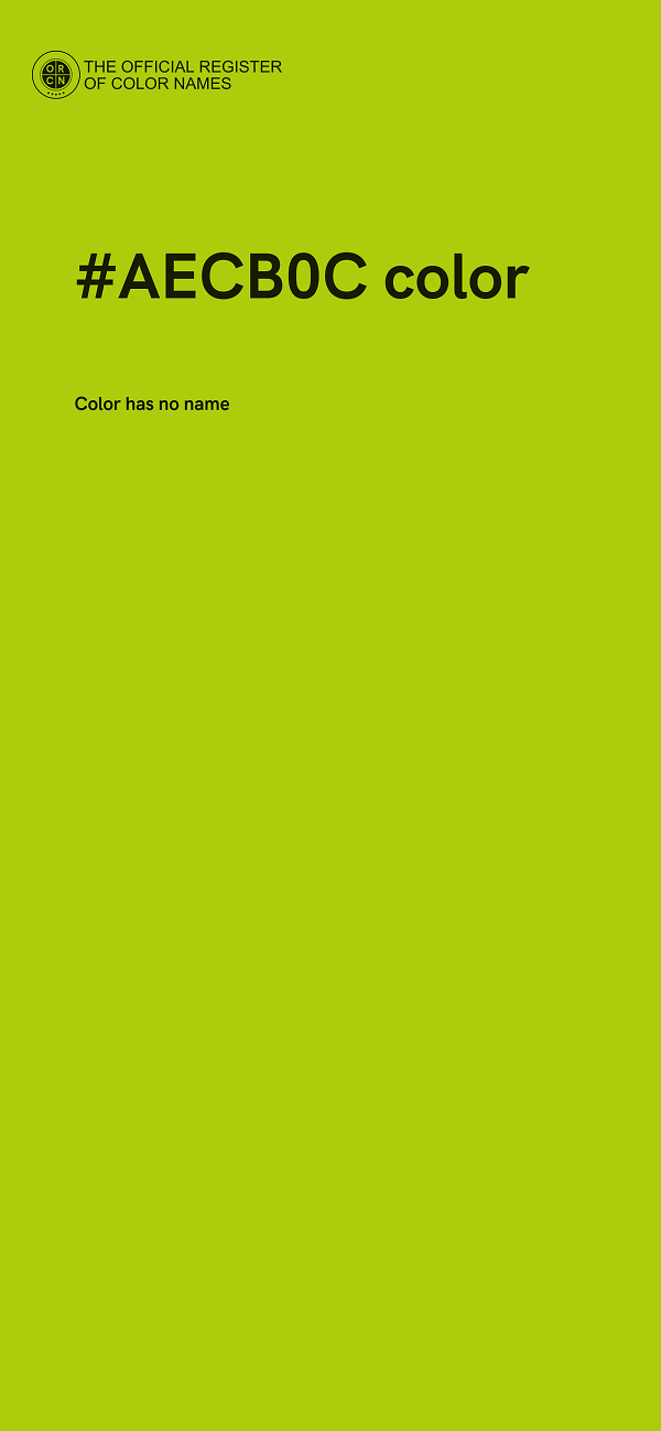 #AECB0C color image