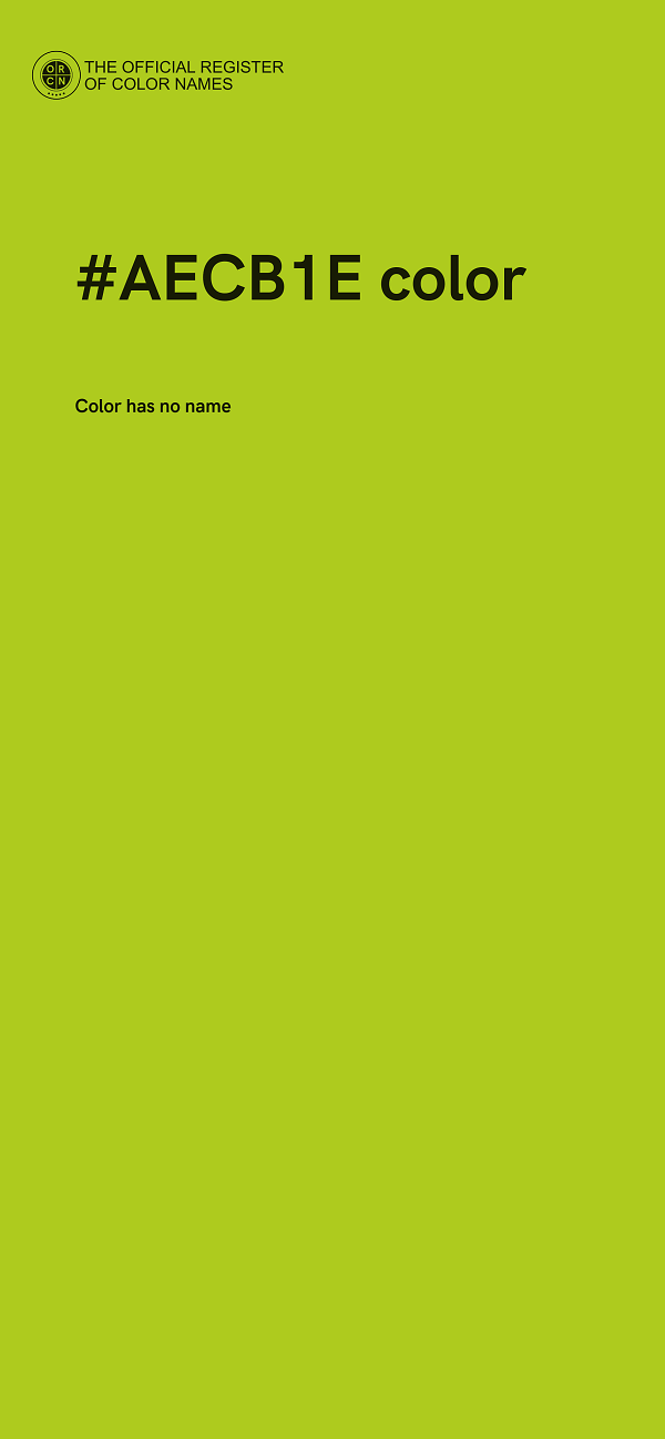 #AECB1E color image