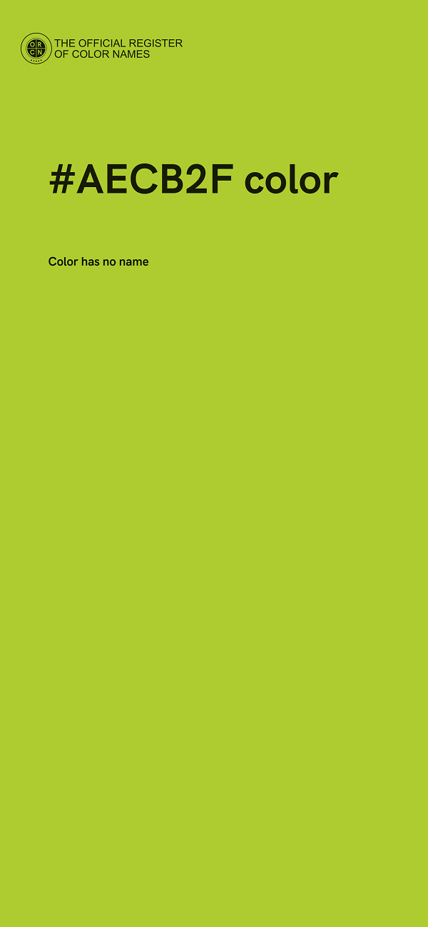 #AECB2F color image